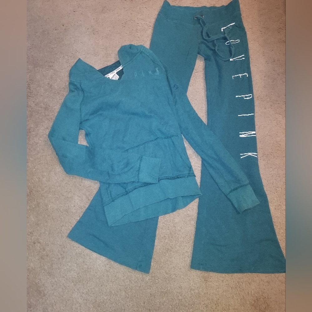 Pink Victoria's Secret track suit